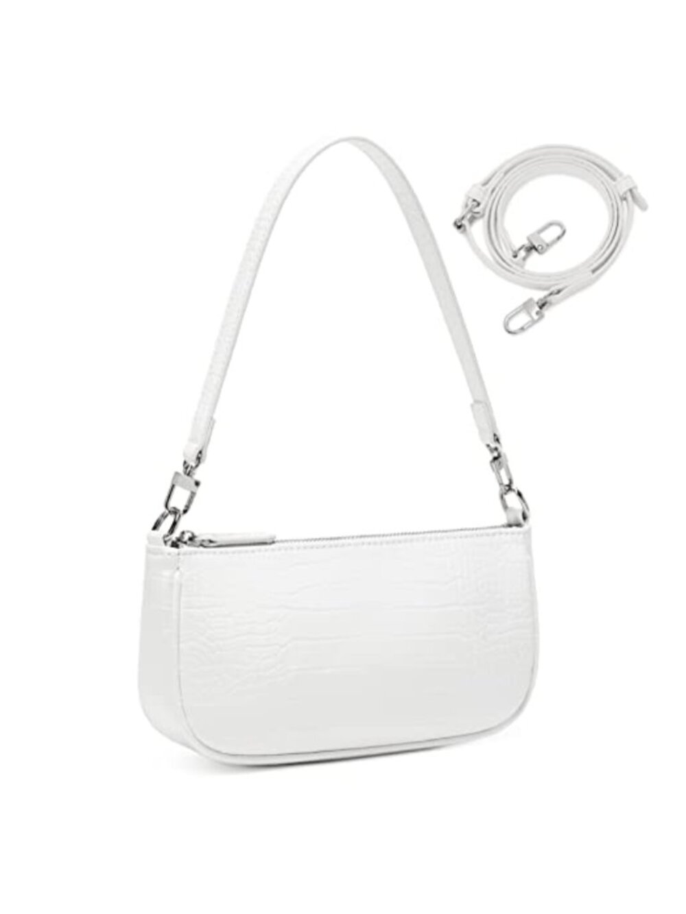 Small Faux Leather Shoulder Bag Mini Crossbody Clutch Purse Y2K Satchel